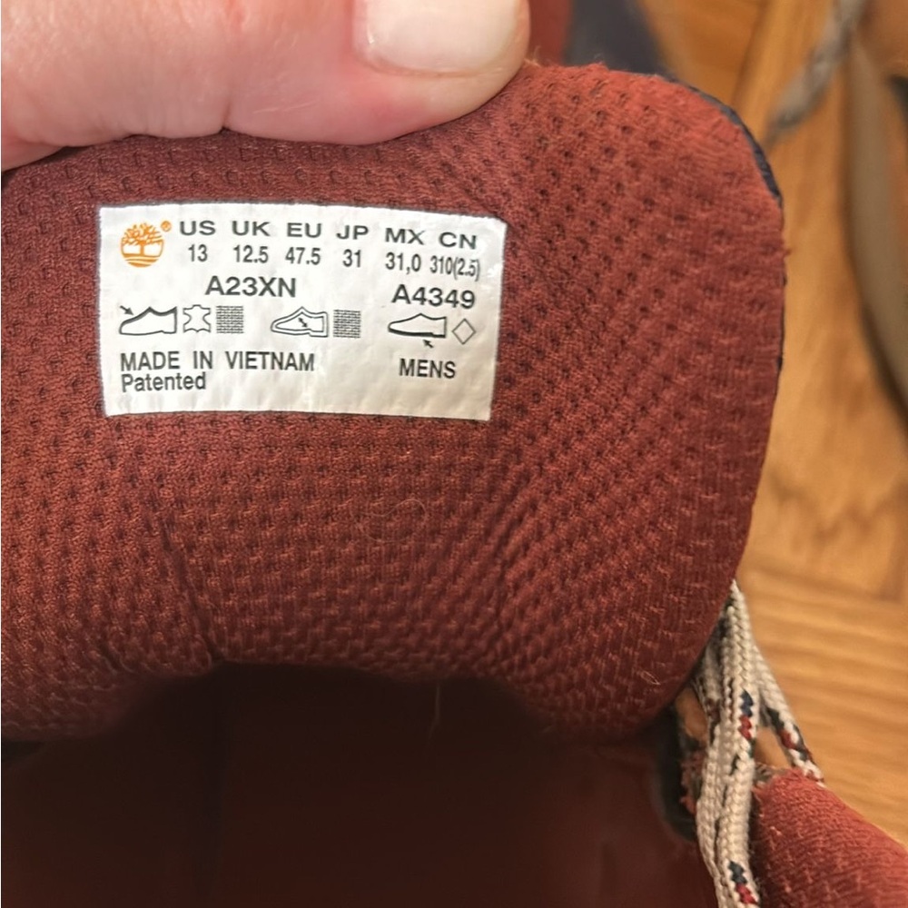 Timberland Mens Field Trekker Mid Lace Hiking Boots Size 13 - Picture 6 of 6